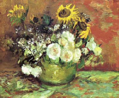 Vincent Van Gogh Roses Tournesols Spain oil painting art
